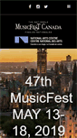 Mobile Screenshot of musicfest.ca